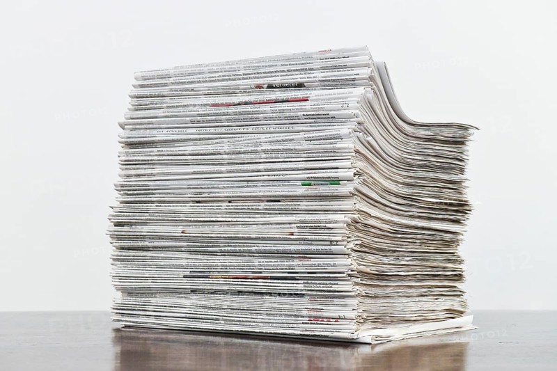 Stack of newspapers