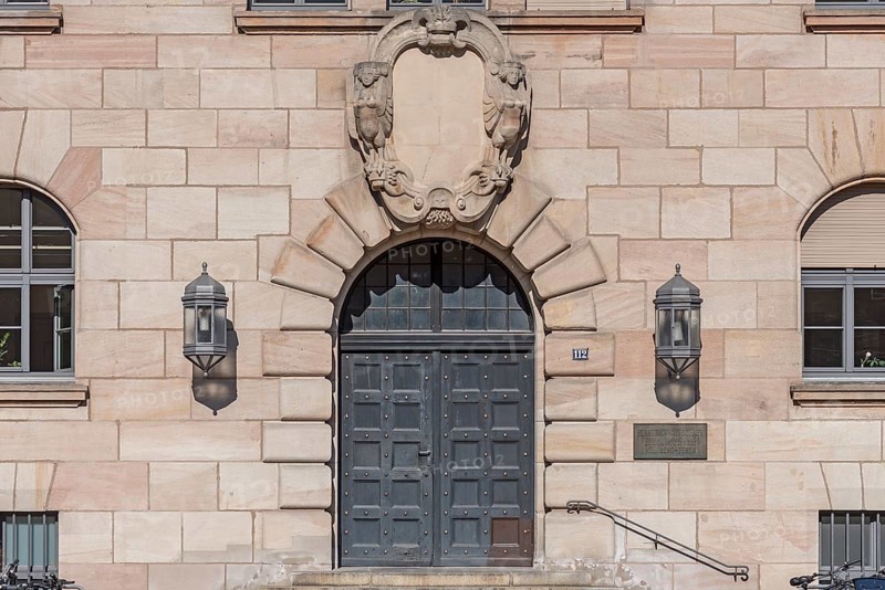 Entrance portal of the courthouse