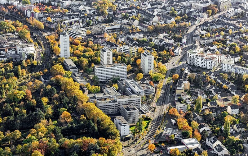 Beuel Authority Location with Federal Central Tax Office and Federal Office of Bundeswehr Equipment