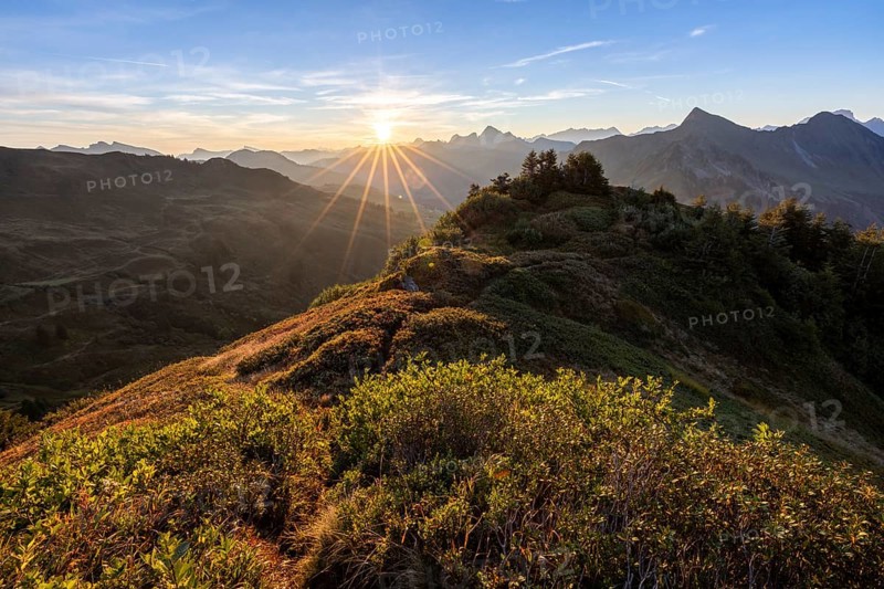 Sunrise on Portlakopf in autumn