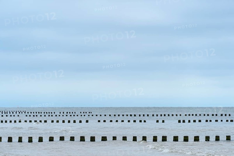 Breakwater in the sea
