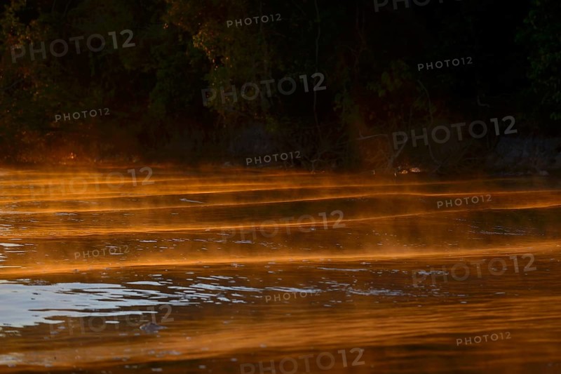 Haze on the Rio Sao Lourenco at sunrise