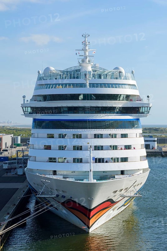 Cruise ship aida in the harbor