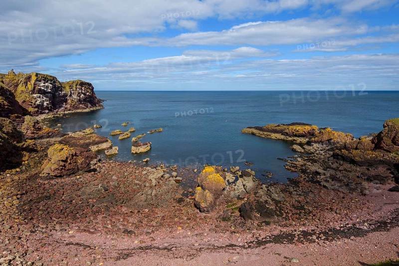 St Abbs head with north sea bay