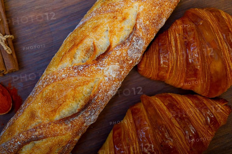 French fresh croissants and artisan baguette tradition