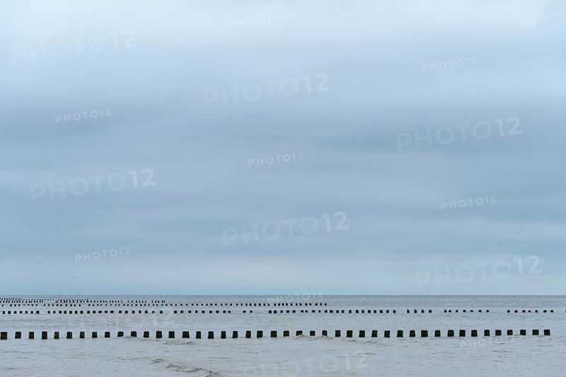 Breakwater in the sea