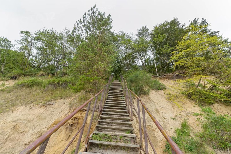Stairs from the beach