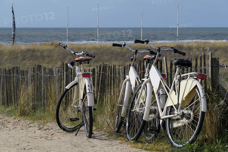 Bicycles on the way to the beach