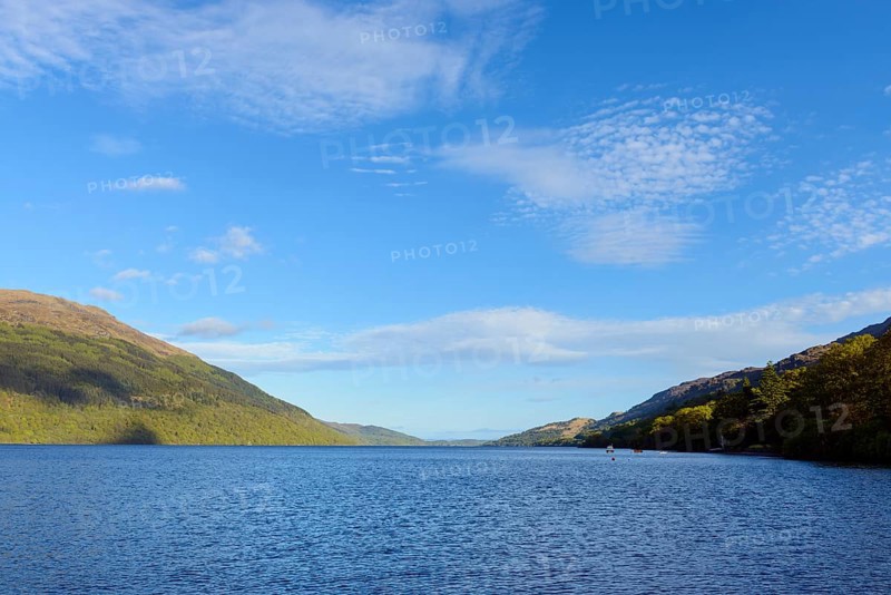 Lake with clouds