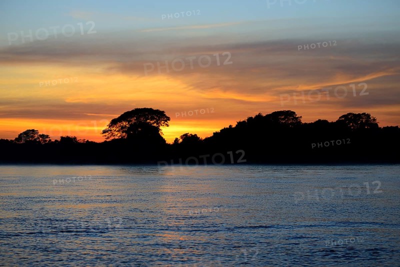 Landscape at Rio Sao Lourenco at sunrise