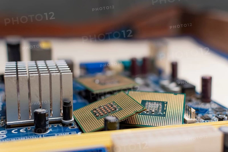 Close up of a motherboard