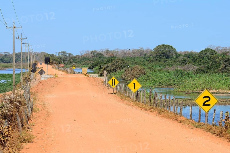 Track and bridge of the Transpantaneira