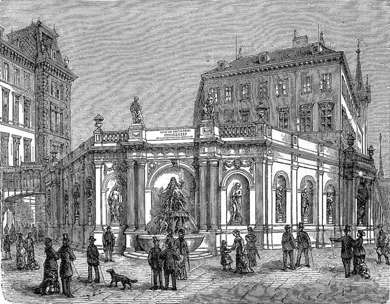 The Albrecht Fountain in Vienna