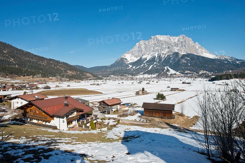 View from Lermoos to the Zugspitze