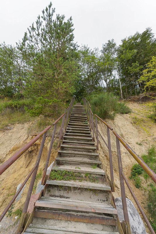 Stairs from the beach