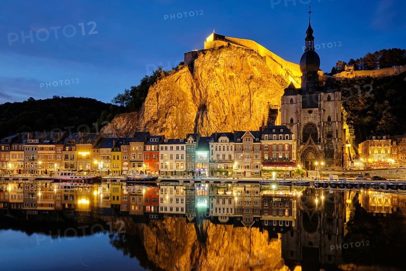 Night view of Dinant town