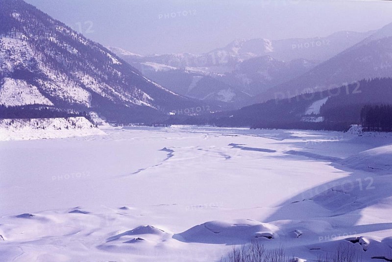 In the foreground the remains of Alt Fall
