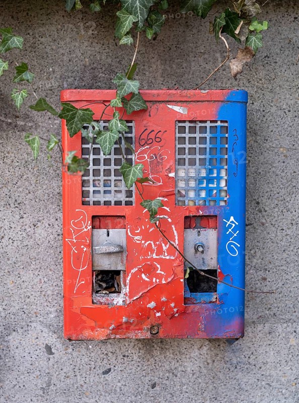 Old and defective chewing gum machine