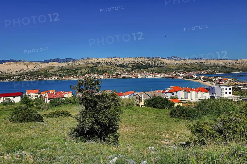 Panoramic view of Pag Town