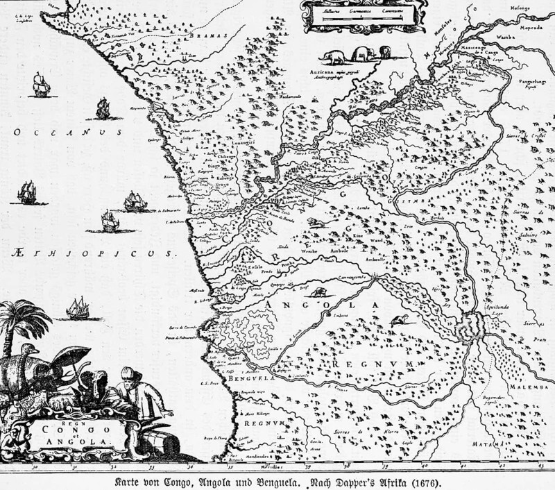 Map of West Africa 1676