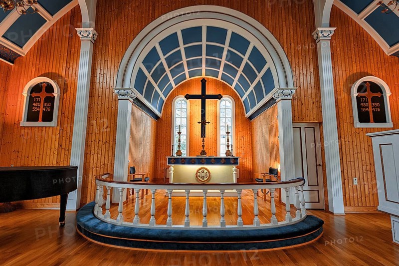 Interior view with altar