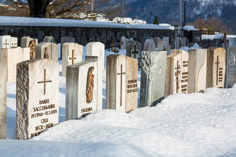 Cemetery in winter