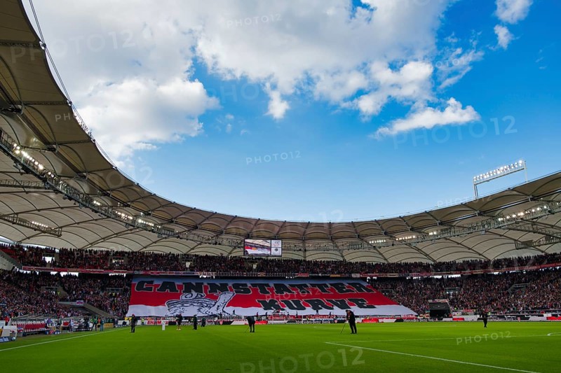 Cannstatter Kurve in front of a Bundesliga match
