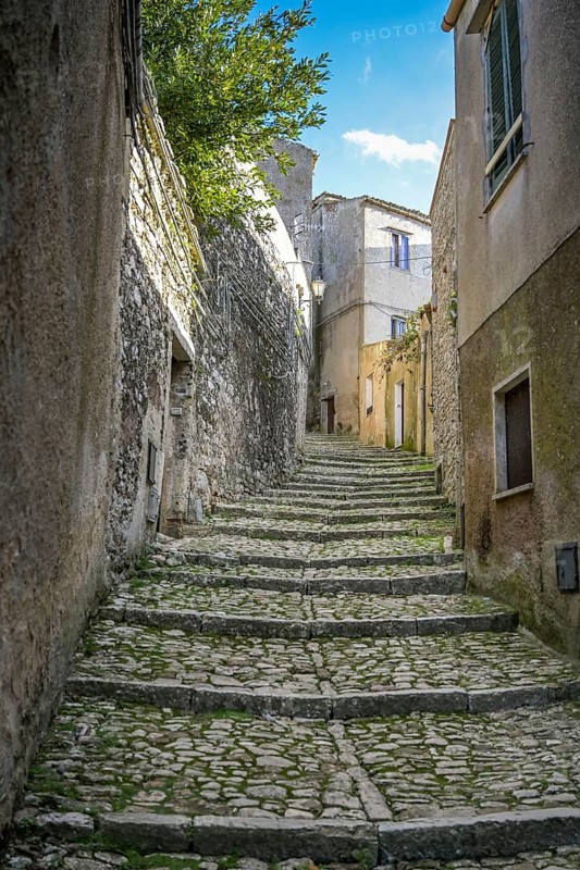 Lonely old town alley