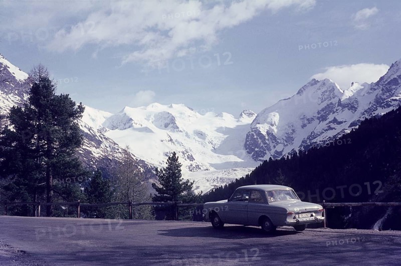 Morteratsch glacier on the Bernina