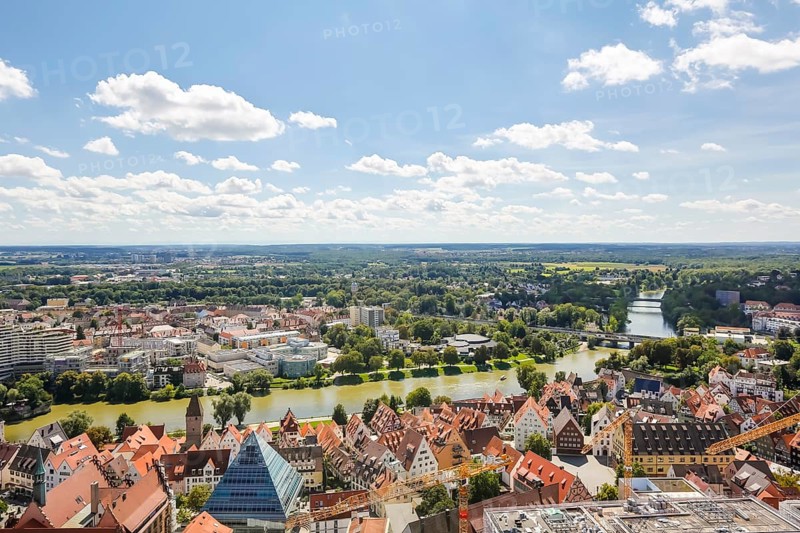 View of Ulm towards the Danube