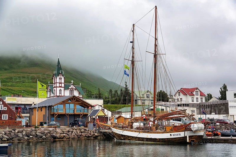 View of the village from the harbour