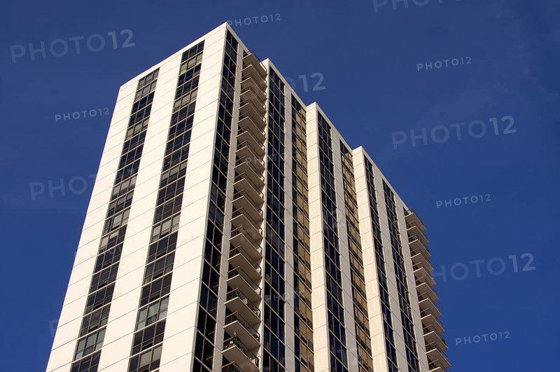 Modern high-rise condominiums in downtown chicago