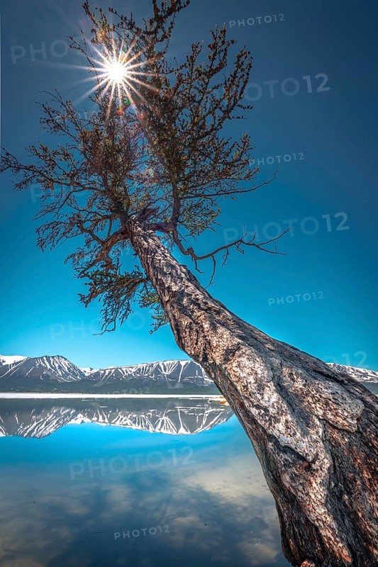 The beautiful Khoton Lake. Western Mongolia