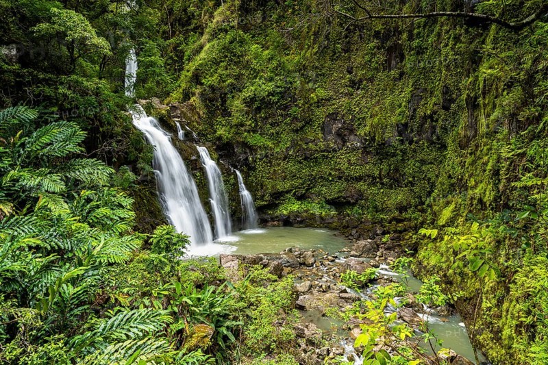 Upper Waikani Falls