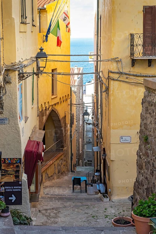 Narrow street in Castelsardo