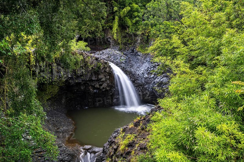 Wasserfall entlang des Pipiwai Trail