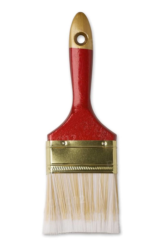 New paint brush isolated on a white background with clipping path