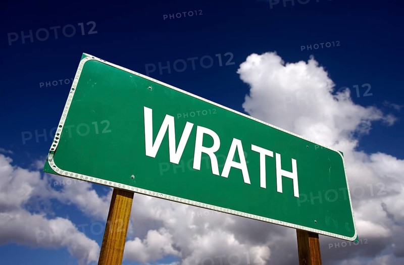 Wrath road sign