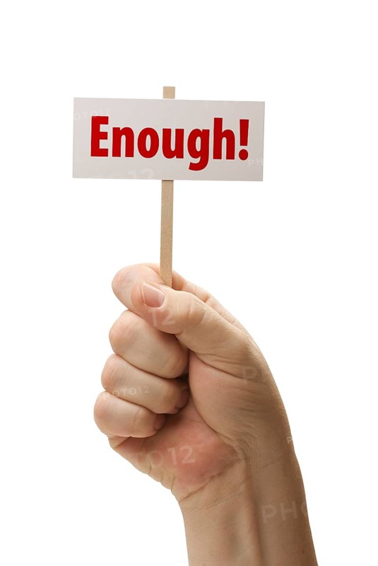 Sign in male fist isolated on A white background