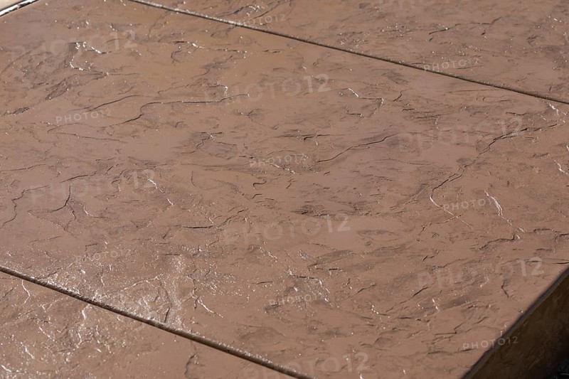 Freshly poured and textured deck cement