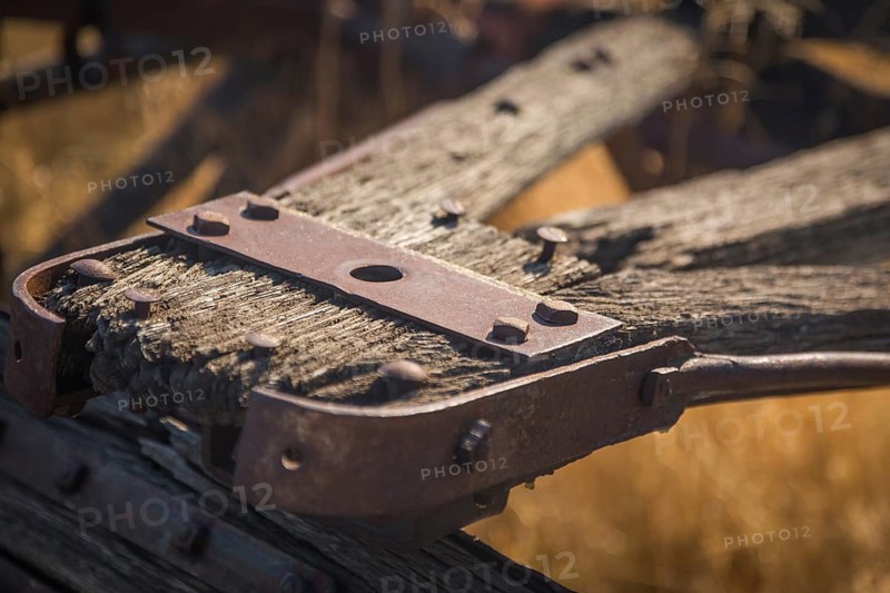 Abstract of vintage antique wood wagon parts