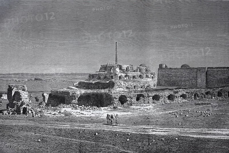 Ruins of the Palace of Feroze in 1880