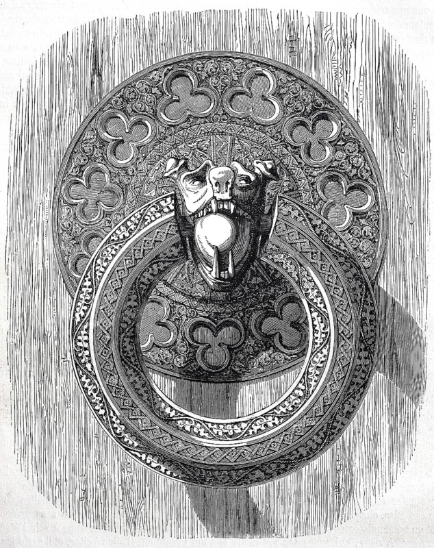 A finely chiselled iron ring