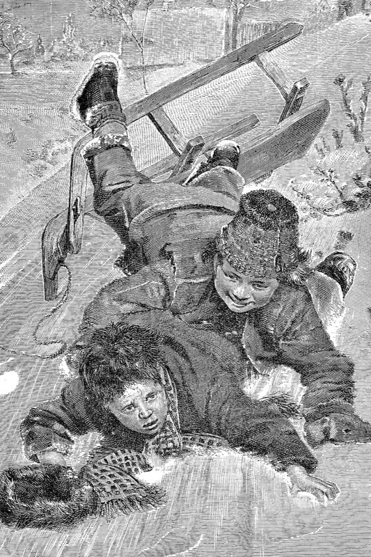 Children have fallen from the sleigh