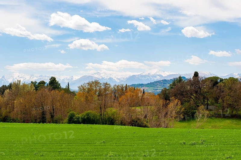 View of the Monti Sibillini