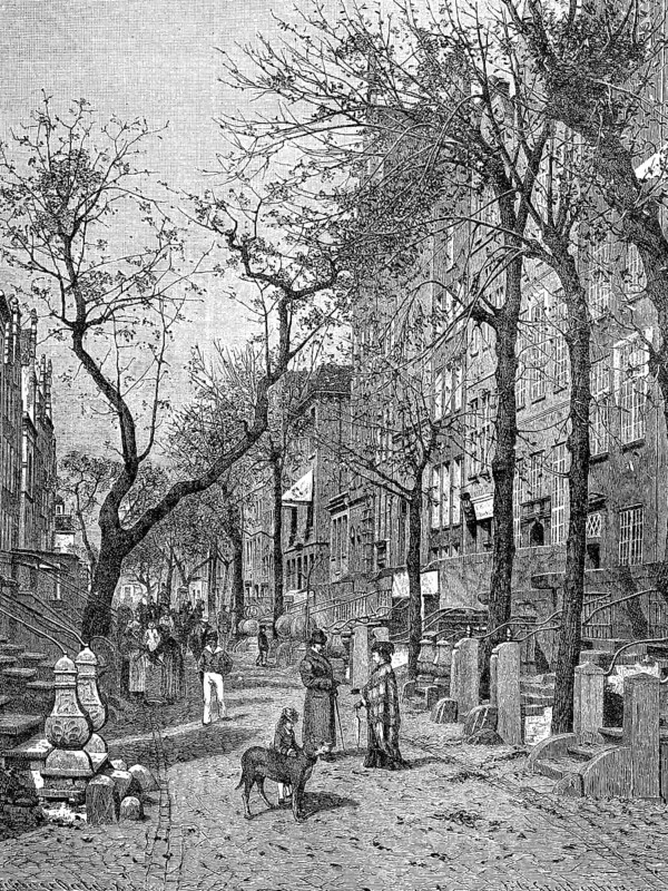 Street Rue du Saint-Esprit in Gdansk