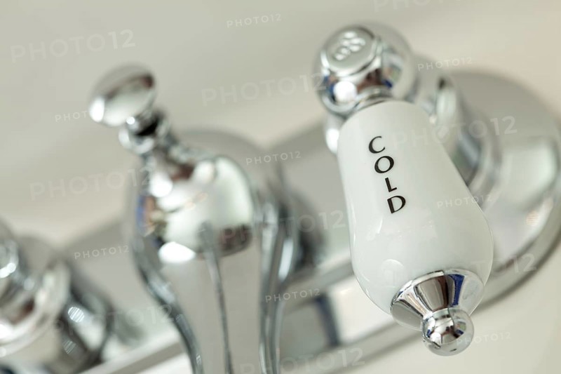 Abstract of classic chrome sink faucet