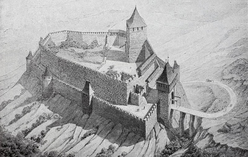 A 12th century German knight's castle