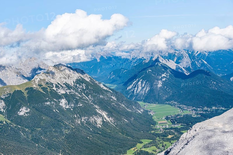 View over mountain valley