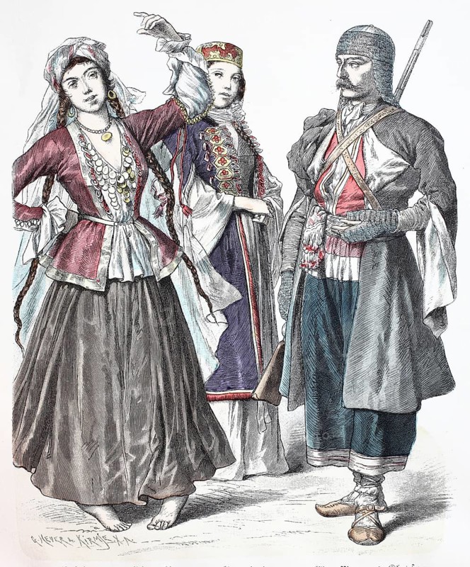 Folk traditional costume